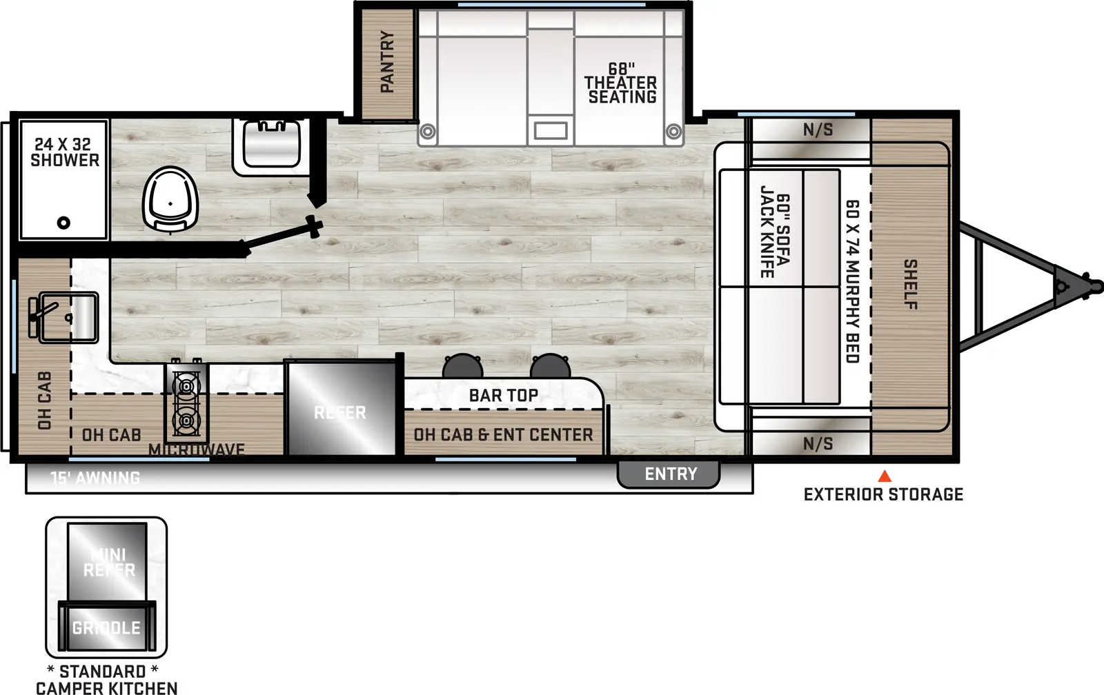 Catalina Summit Series 7 184RBS Floorplan